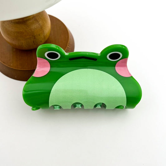 GREEN FROG HAIR CLAW