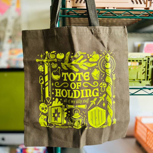TOTE OF HOLDING TOTE BAG