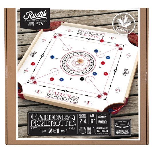 RUSTIK PINNOCHI & CARROM 2-IN-1
