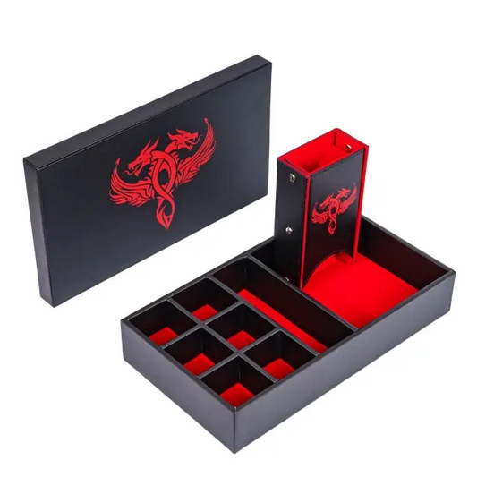 DICE TOWER & STORAGE BOX - RED