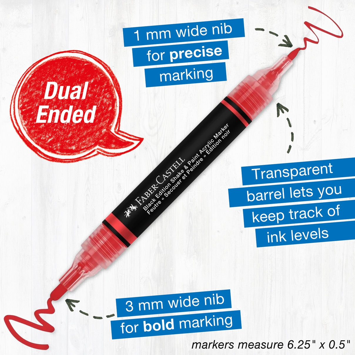 FABER-CASTELL ACRYLIC PAINT MARKER SET