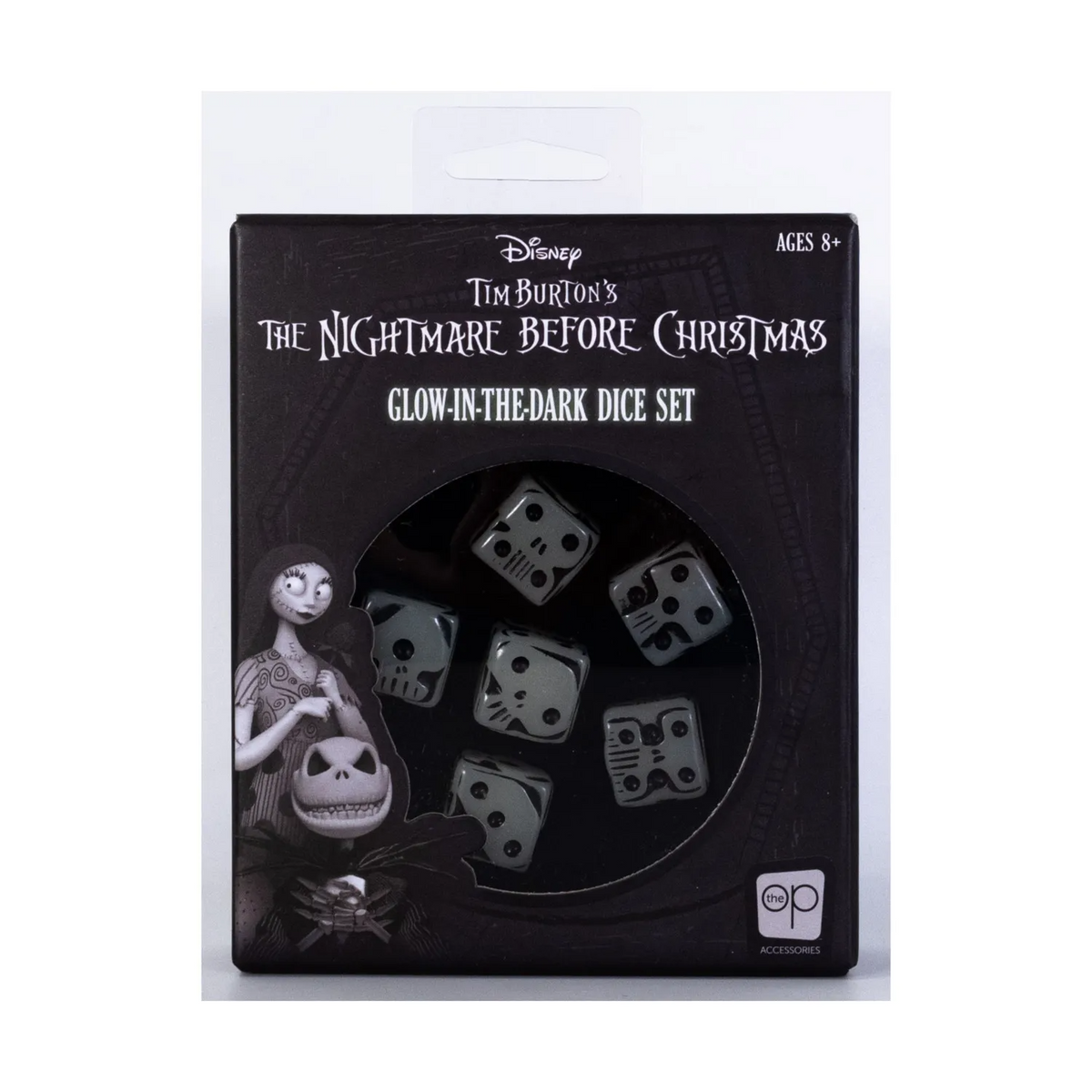 NIGHTMARE BEFORE CHRISTMAS PREMIUM DICE SET GLOW IN THE DARK
