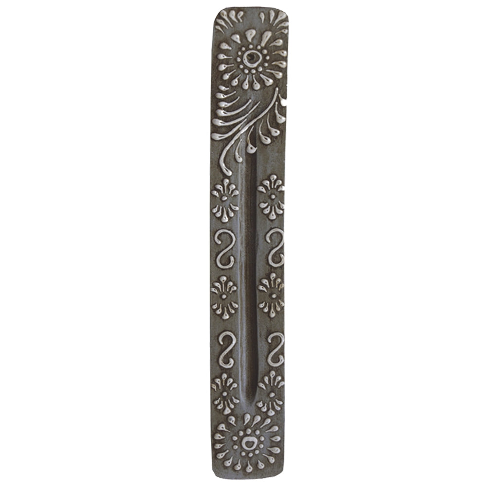 GREY HENNA WOODEN INCENSE HOLDER