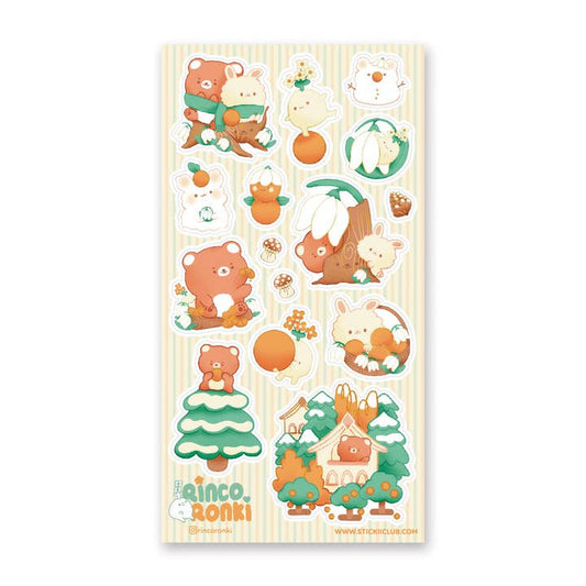 WINTER ORANGE HARVEST STICKER SHEET