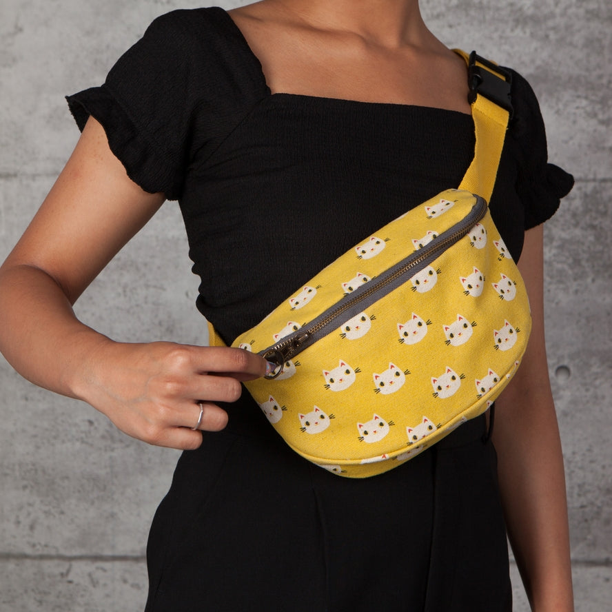 MEOW MEOW CAT HIP BAG FANNY PACK BY DANICA STUDIO