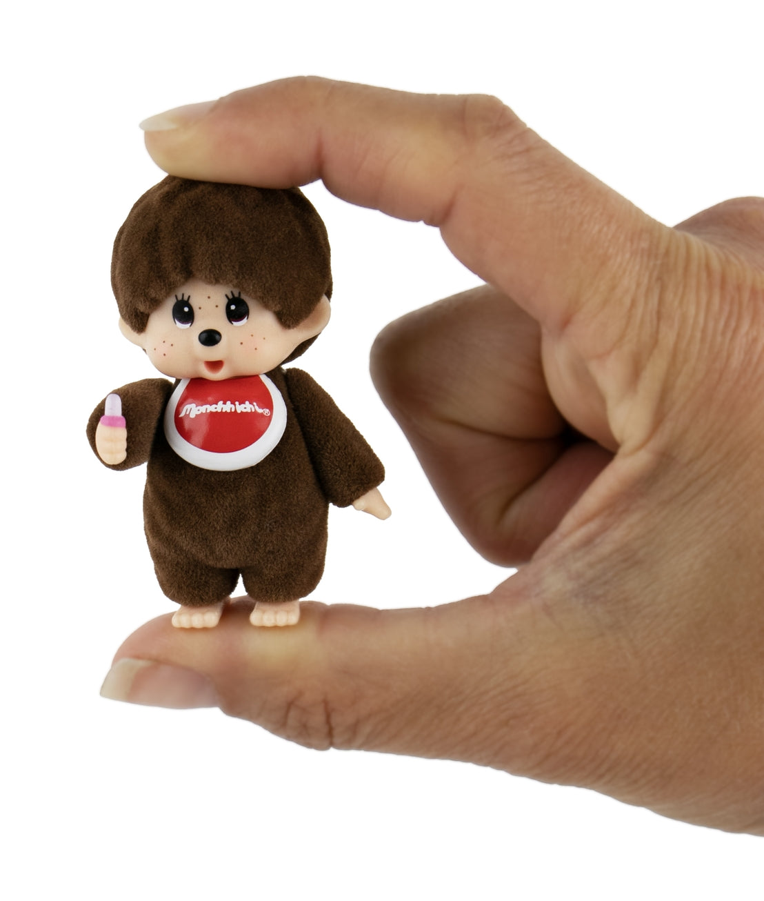 WORLD'S SMALLEST MONCHHICHI FLOCKED FIGURES (ASSORTED)