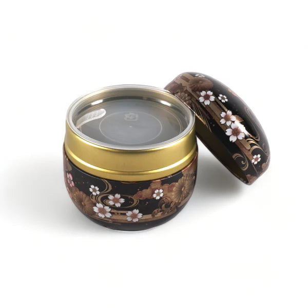 FLORAL TEA LEAVES CONTAINER 3.5 FL OZ
