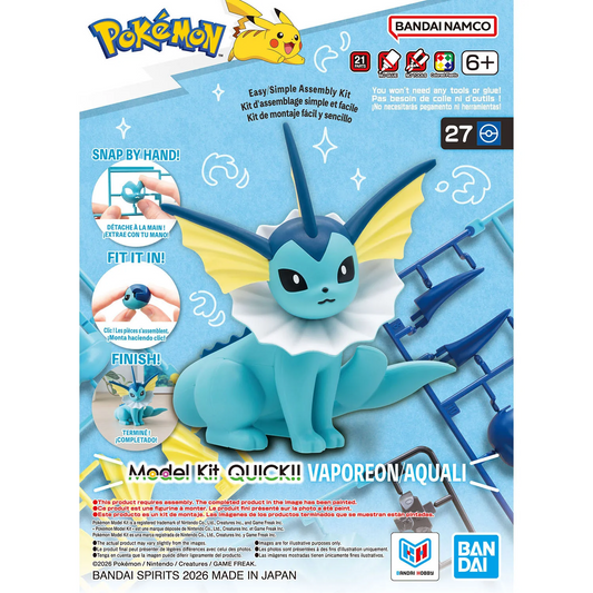 POKEMON MODEL KIT: VAPOREON