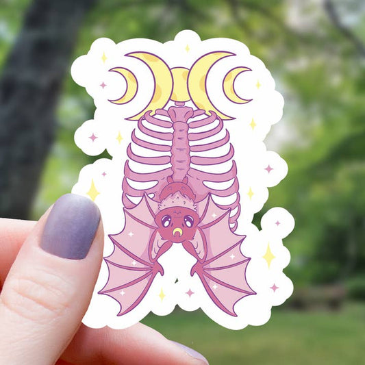 PASTEL BAT RIB CAGE STICKER