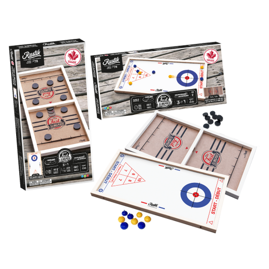 RUSTIK SLINGPUCK / CURLING / SHUFFLEBOARD 3-IN-1