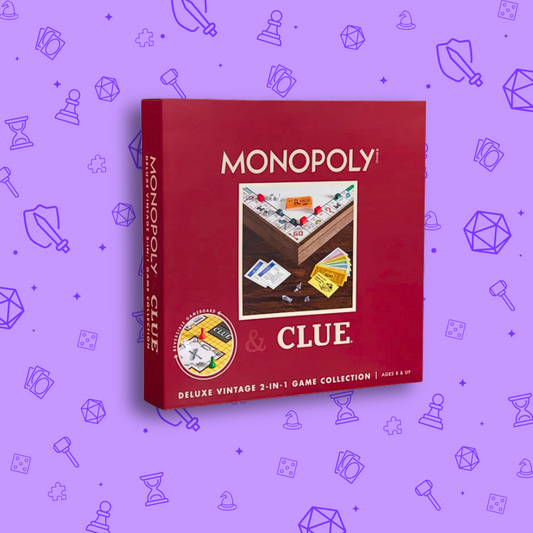 MONOPOLY & CLUE 2-IN-1 DELUXE VINTAGE EDITION