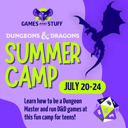 DUNGEONS & DRAGONS SUMMER CAMP - DUNGEON MASTERS(JULY 20-24, 2026)