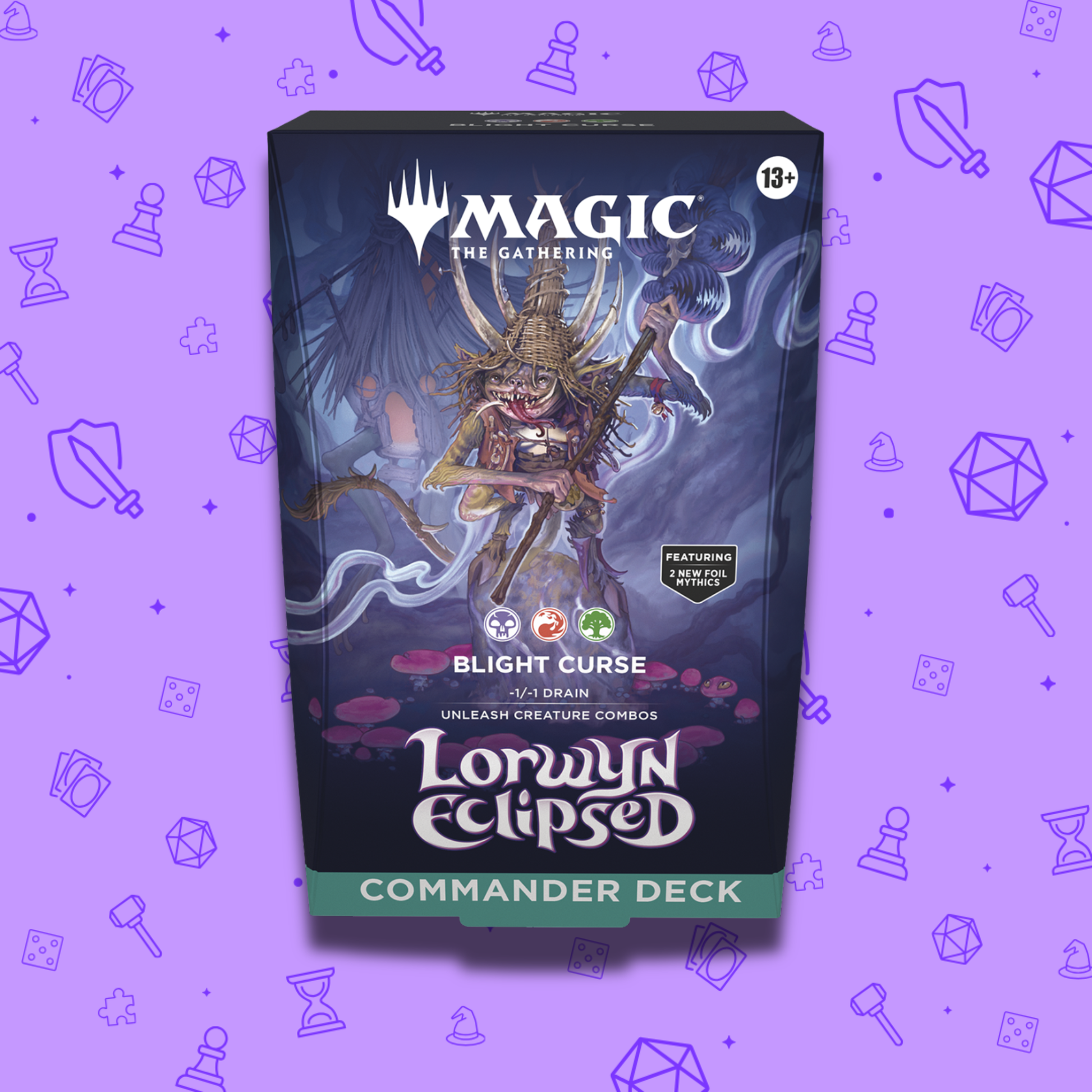 MAGIC THE GATHERING LORWYN ECLIPSED BLIGHT CURSE COMMANDER DECK – Games and Stuff