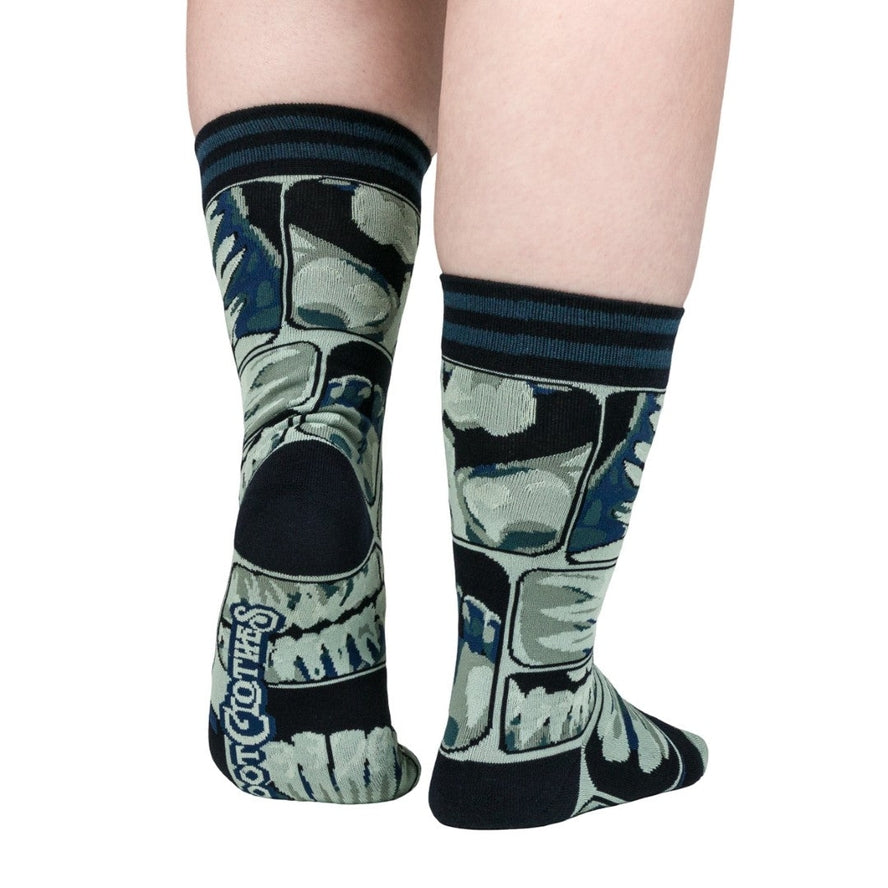TOO COOL FOR FLOSSING CREW SOCKS BY FOOTCLOTHES