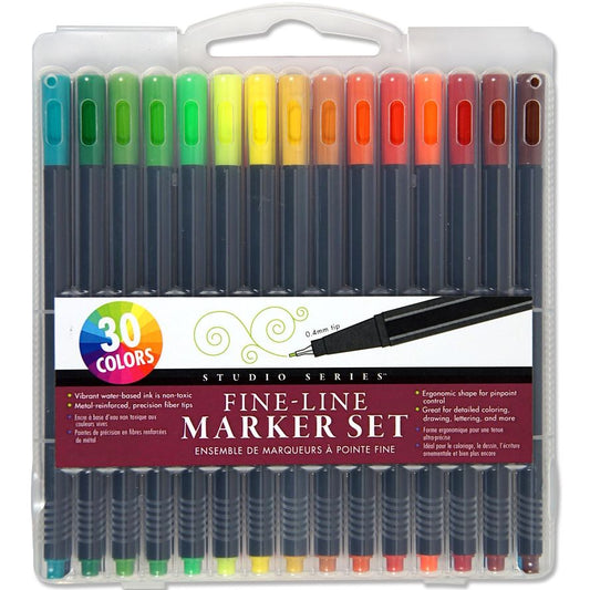 FINE LINE 30 COLOR PEN SET (0.4mm Tip)