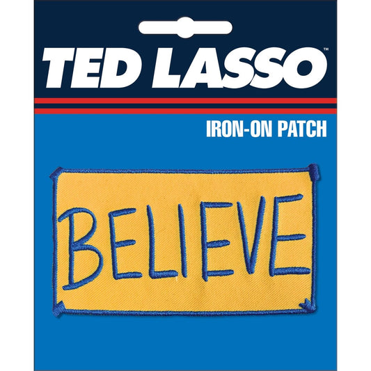 TED LASSO BELIEVE EMBROIDERED IRON-ON PATCH