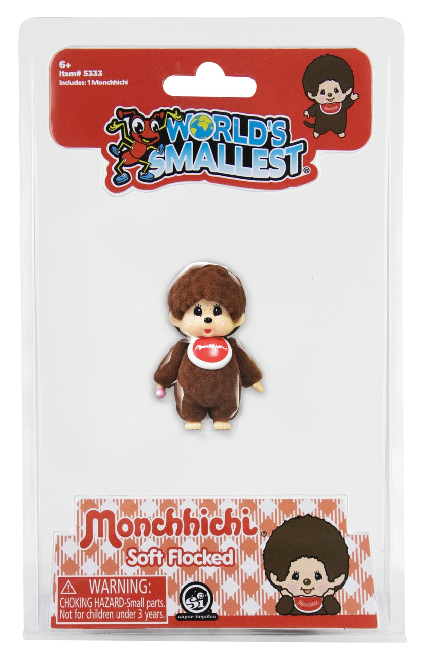 WORLD'S SMALLEST MONCHHICHI FLOCKED FIGURES (ASSORTED)