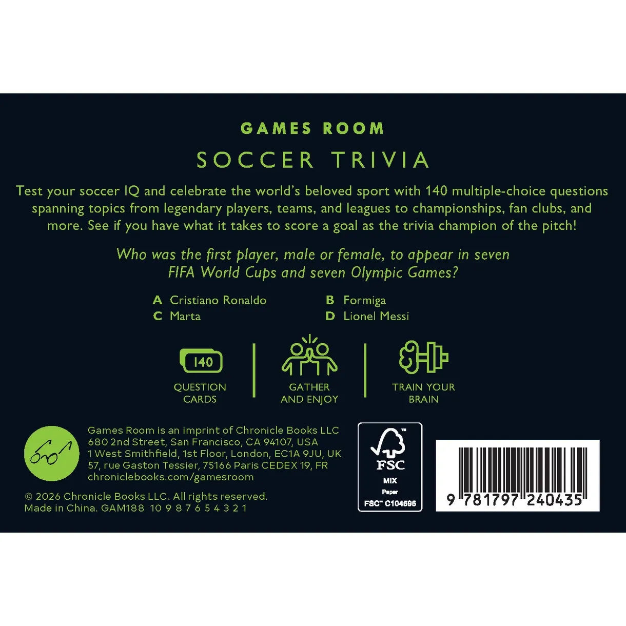GAMES ROOM: SOCCER TRIVIA