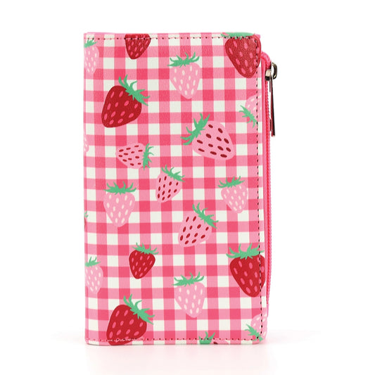 STRAWBERRY GINGHAM WALLET