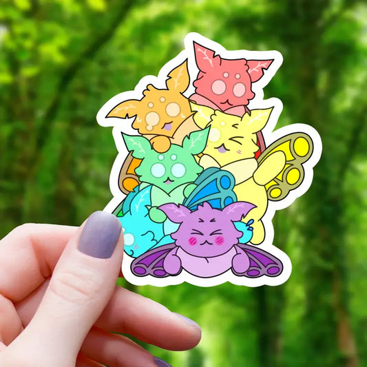 PRIDE PILE OF MOTHMEN STICKER