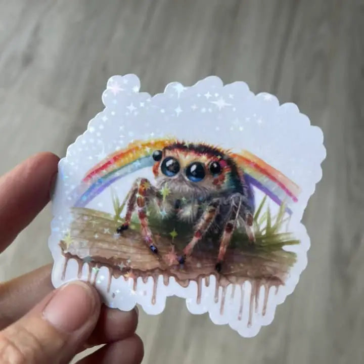 JUMPING SPIDER FRIEND STICKER