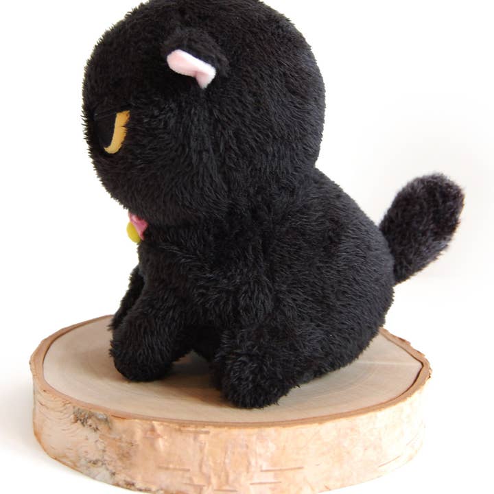 ANGRY CAT PLUSH: FUZZY BLACK VOID