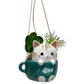 CATS IN CUPS MINI HANGING PLANTERS