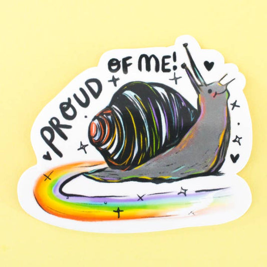 PROUD RAINBOW SNAIL STICKER