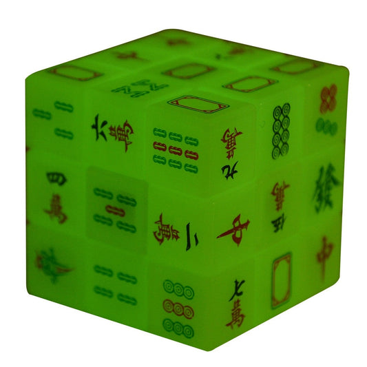 MAHJONG PUZZLE CUBE (GLOWS IN THE DARK!)