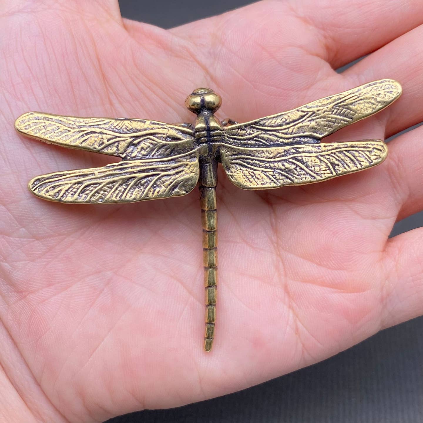 MINIATURE BRASS DRAGONFLY