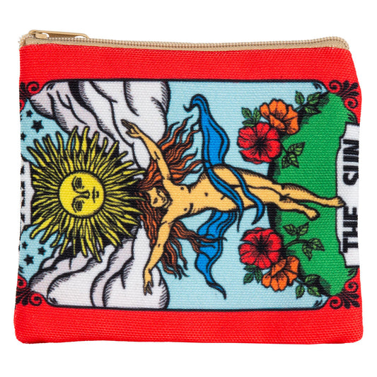 TAROT COIN PURSE ZIP POUCH (THE SUN)