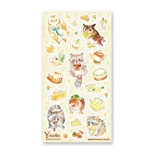FANCY TEA PARTY STICKER SHEET