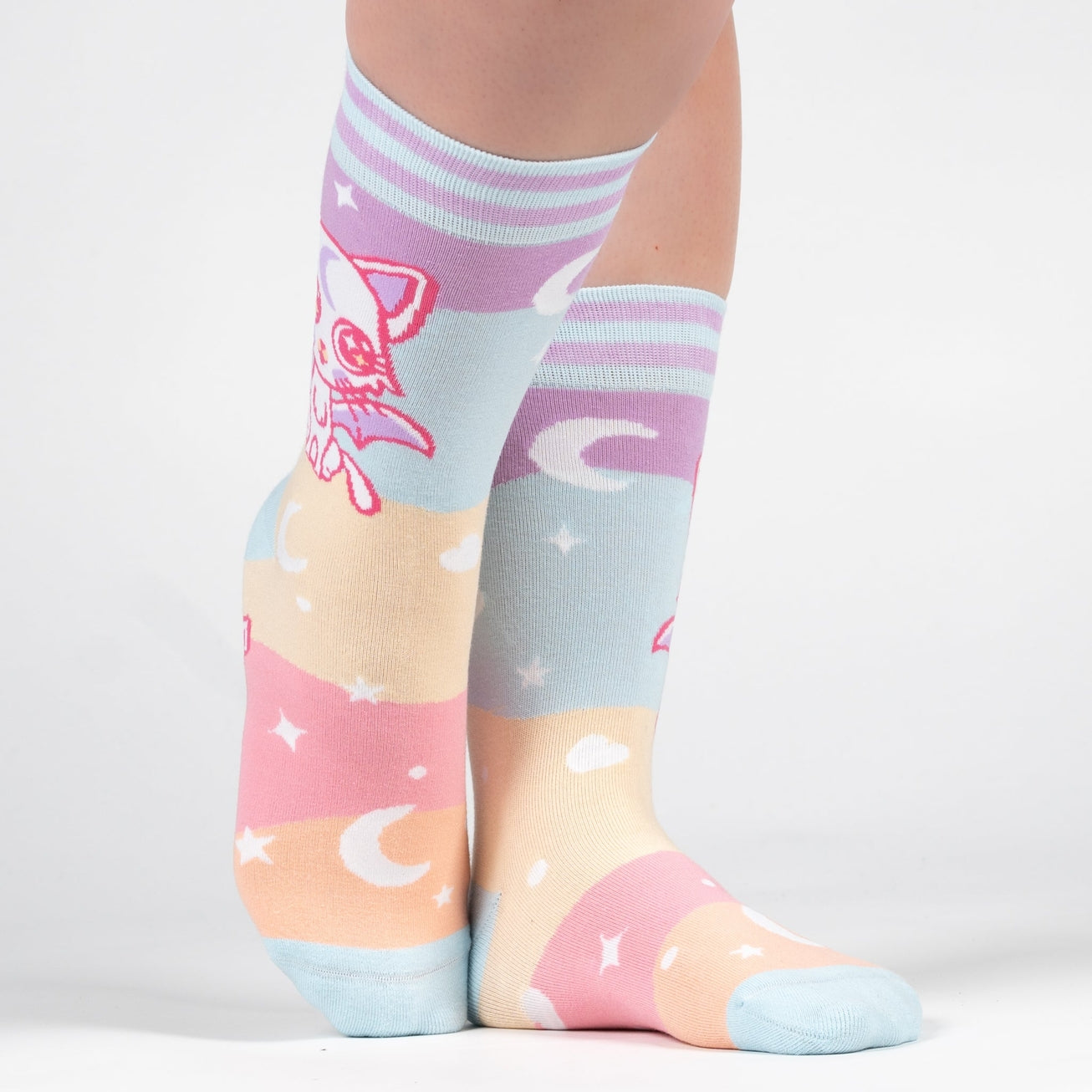 MYSTIC KITTY CREW SOCKS BY FOOTCLOTHES