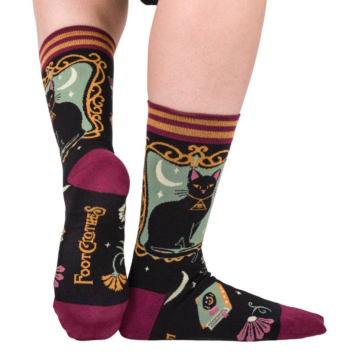 DUCHESS SHADOWFLOOF'S MEW WORLD ORDER CREW SOCKS BY FOOTCLOTHES