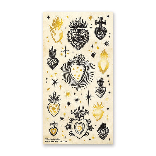 SACRED HEARTS STICKER SHEET