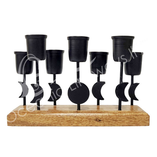 MOON PHASES CANDLE HOLDER