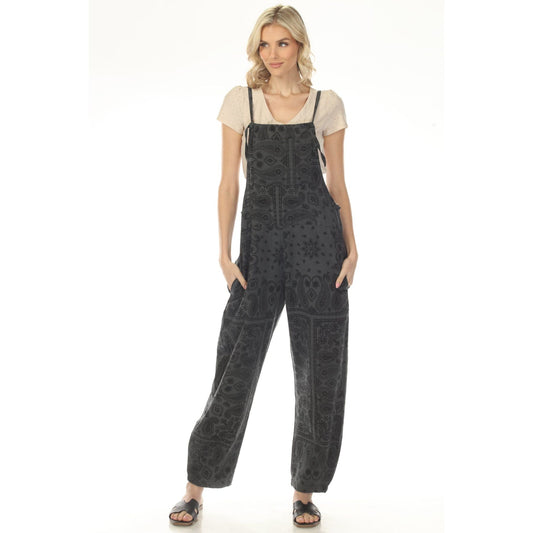 BANDANA OVERALLS - GRAY