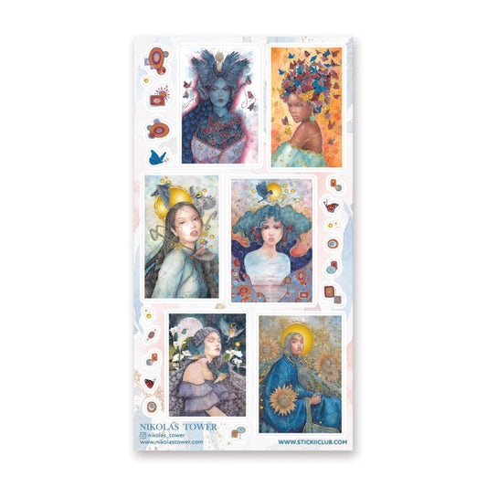 POWERFUL NATURE PORTRAITS STICKER SHEET