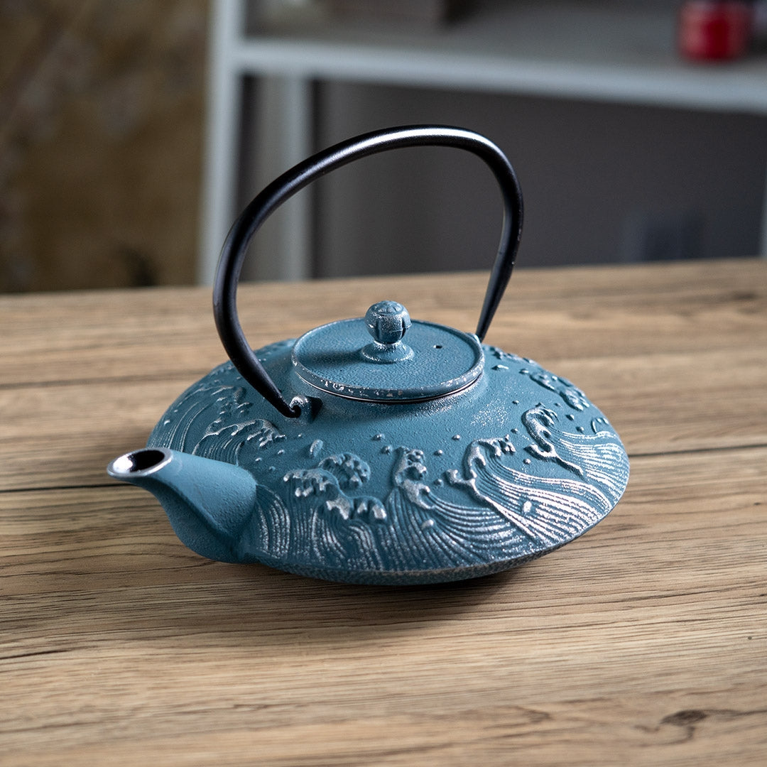 TETSUBIN TEAPOT (BLUE WAVES)