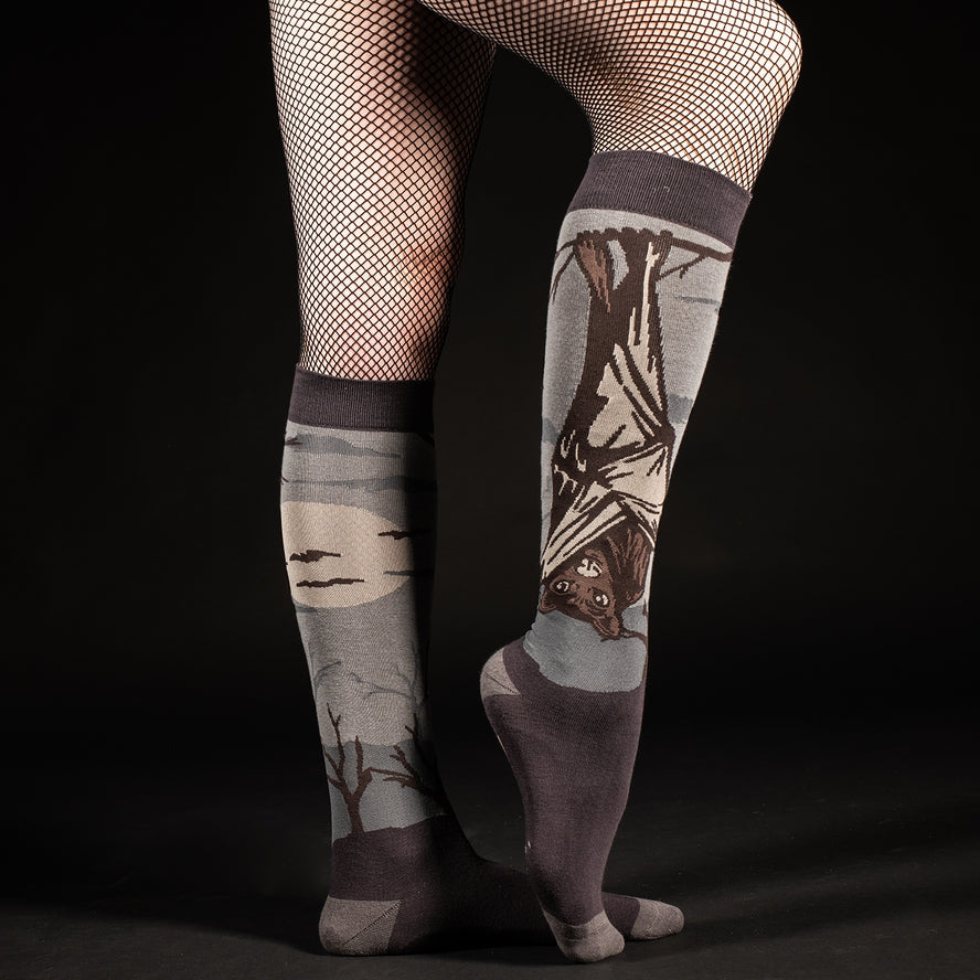 BAT KNEE HIGH SOCKS BY FOOTCLOTHES