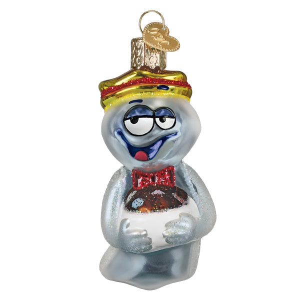 BOO BERRY GLASS HOLIDAY ORNAMENT
