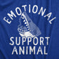 EMOTIONAL SUPPORT ANIMAL SHARK T-SHIRT BY CRAZY DOG T-SHIRTS