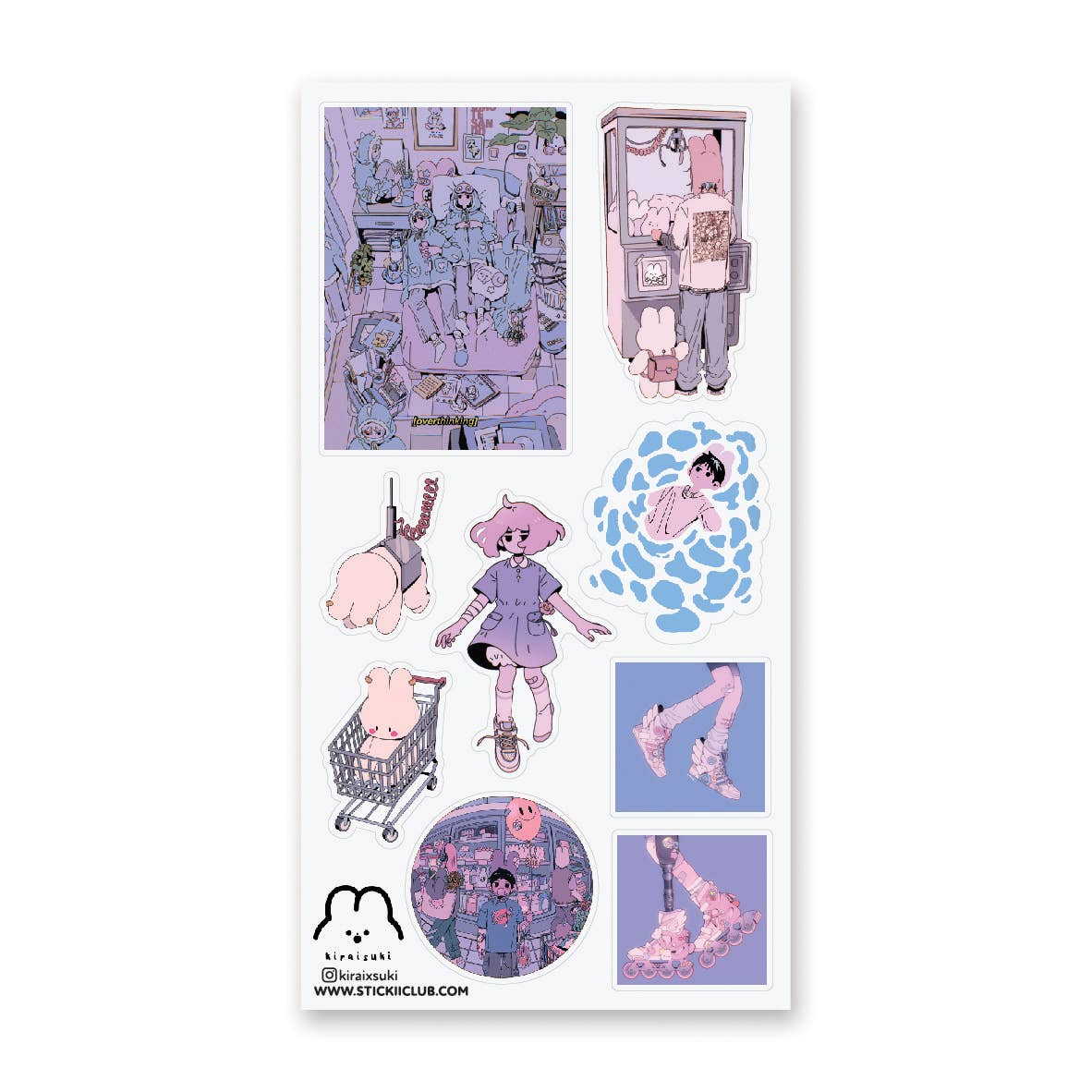 DREAMY PASTEL WORLD STICKER SHEETS