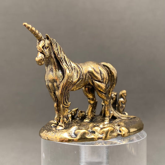 MINIATURE BRASS UNICORN
