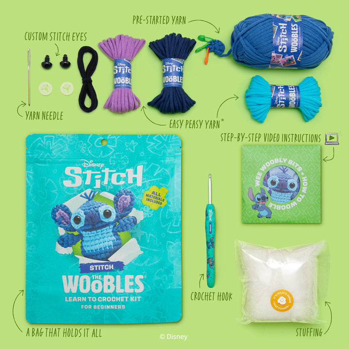 DISNEY STITCH WOOBLES CROCHET KIT