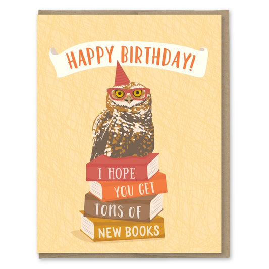 NEW BOOKS BIRTHDAY CARD