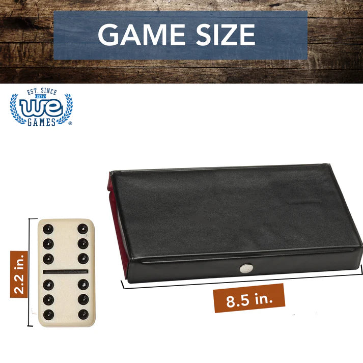 DOUBLE NINE DOMINOES - IVORY COLOR, CLUB SIZE