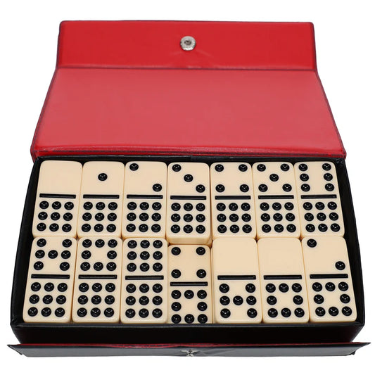 DOUBLE NINE DOMINOES - IVORY COLOR, CLUB SIZE