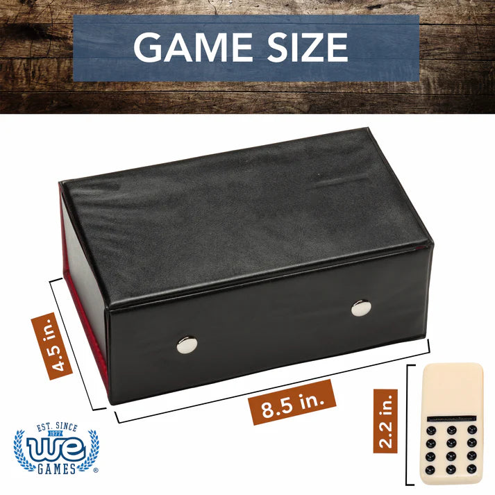 DOUBLE TWELVE DOMINOES - IVORY COLOR, THICK SIZE