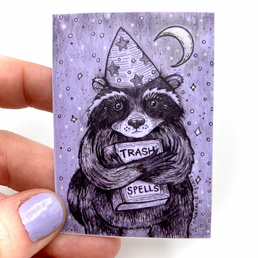 TRASH SPELLS RACCOON STICKER